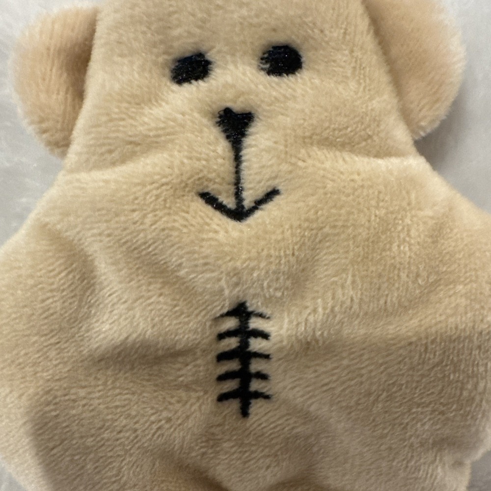 Pancake Plush Bear Gingerbread bear Plush 5.5" Embroidered Features NWOT Teddy - Picture 4 of 6